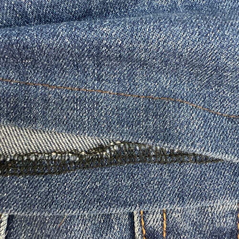 Free People Jeans Women's 29 (8) Blue Skylar Button Flare Moto Jeans - Picture 8 of 13